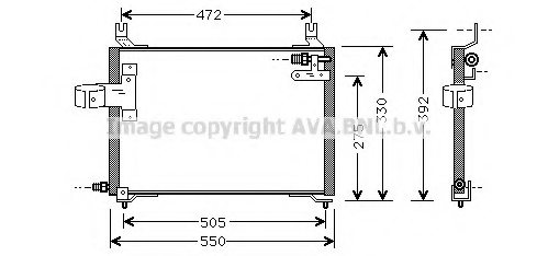 PRASCO KA5006 Condenser, air conditioning